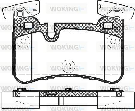 Woking P15293.00 - Kit pastiglie freno, Freno a disco autozon.pro