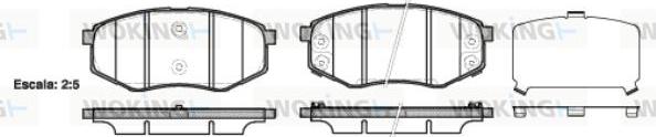 Woking P15263.02 - Kit pastiglie freno, Freno a disco autozon.pro