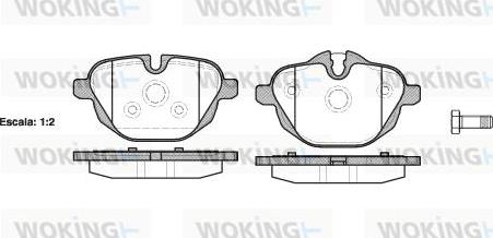 Woking P15213.00 - Kit pastiglie freno, Freno a disco autozon.pro