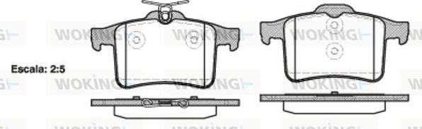 Woking P15283.00 - Kit pastiglie freno, Freno a disco autozon.pro