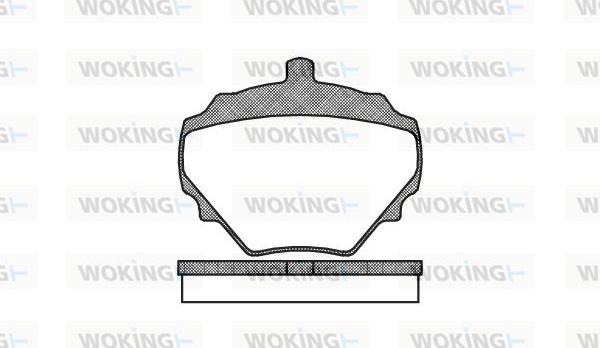 Woking P1523.10 - Kit pastiglie freno, Freno a disco autozon.pro