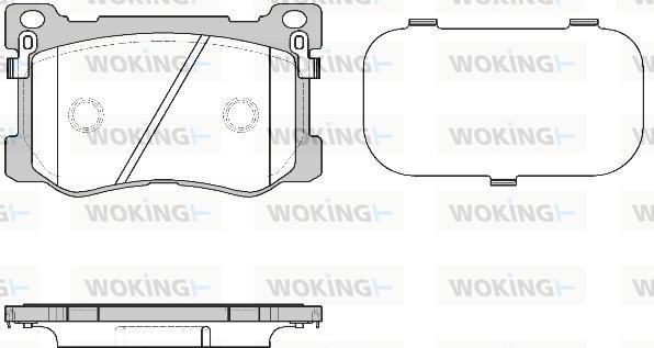 Woking P15753.12 - Kit pastiglie freno, Freno a disco autozon.pro