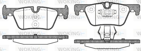 Woking P15763.00 - Kit pastiglie freno, Freno a disco autozon.pro