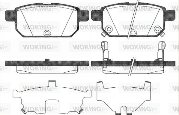 Woking P15713.02 - Kit pastiglie freno, Freno a disco autozon.pro