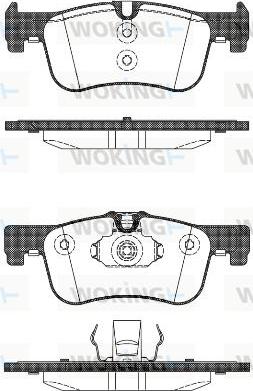 Woking P15783.10 - Kit pastiglie freno, Freno a disco autozon.pro