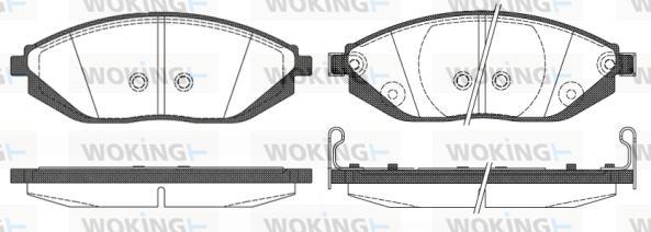 Woking P15723.02 - Kit pastiglie freno, Freno a disco autozon.pro