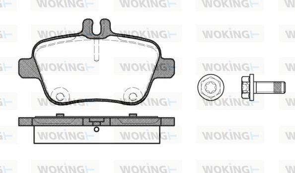 Woking P15773.00 - Kit pastiglie freno, Freno a disco autozon.pro