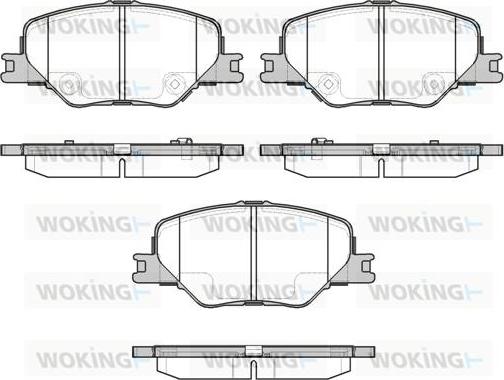 Woking P16953.02 - Kit pastiglie freno, Freno a disco autozon.pro