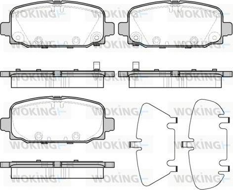 Woking P16963.02 - Kit pastiglie freno, Freno a disco autozon.pro