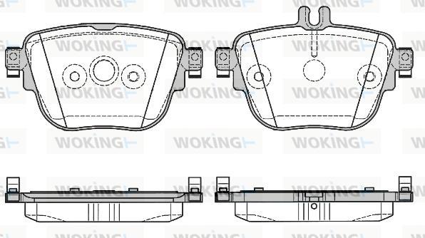 Woking P16923.00 - Kit pastiglie freno, Freno a disco autozon.pro