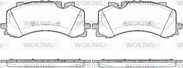 Woking P16443.00 - Kit pastiglie freno, Freno a disco autozon.pro