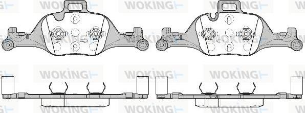 Woking P16403.00 - Kit pastiglie freno, Freno a disco autozon.pro