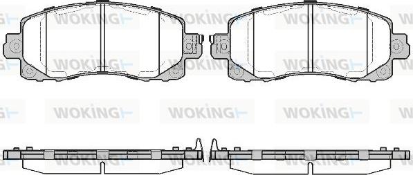 Woking P16413.04 - Kit pastiglie freno, Freno a disco autozon.pro