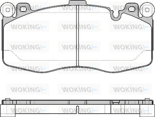 Woking P16423.10 - Kit pastiglie freno, Freno a disco autozon.pro