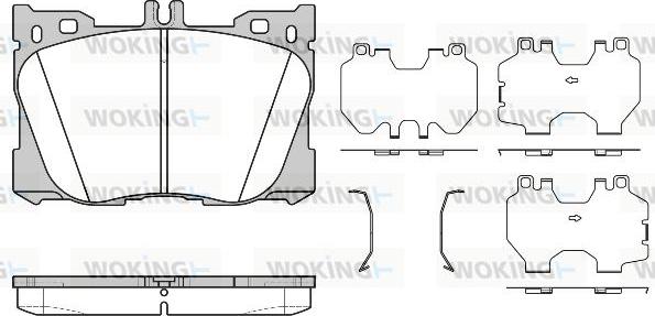 Woking P16053.00 - Kit pastiglie freno, Freno a disco autozon.pro