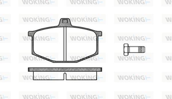 Woking P1603.00 - Kit pastiglie freno, Freno a disco autozon.pro