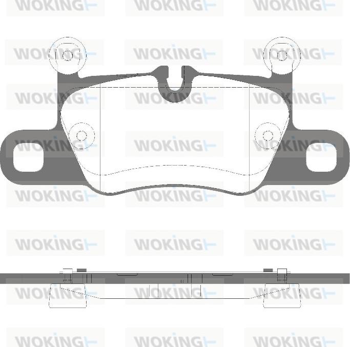 Woking P16143.30 - Kit pastiglie freno, Freno a disco autozon.pro