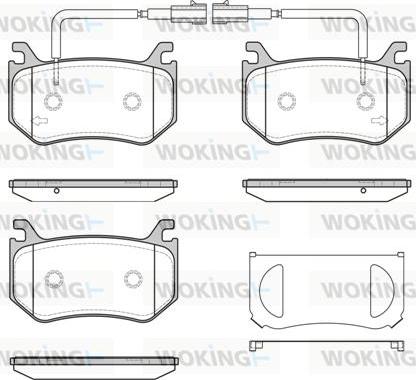 Woking P16153.02 - Kit pastiglie freno, Freno a disco autozon.pro