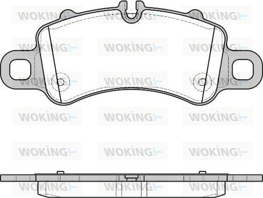 Woking P16133.00 - Kit pastiglie freno, Freno a disco autozon.pro