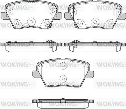 Woking P16843.02 - Kit pastiglie freno, Freno a disco autozon.pro