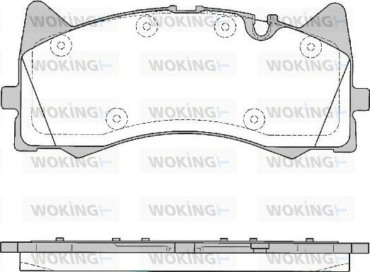 Woking P16813.00 - Kit pastiglie freno, Freno a disco autozon.pro