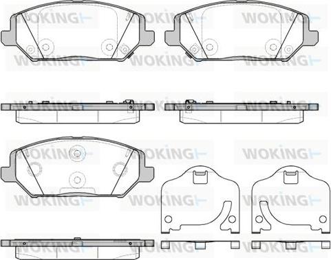 Woking P16833.02 - Kit pastiglie freno, Freno a disco autozon.pro