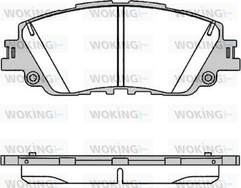 Woking P16873.00 - Kit pastiglie freno, Freno a disco autozon.pro