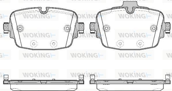 Woking P16393.00 - Kit pastiglie freno, Freno a disco autozon.pro