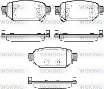 Woking P16313.02 - Kit pastiglie freno, Freno a disco autozon.pro