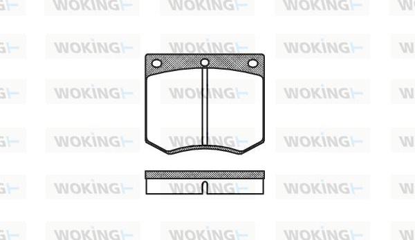 Woking P1633.00 - Kit pastiglie freno, Freno a disco autozon.pro