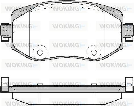 Woking P16243.08 - Kit pastiglie freno, Freno a disco autozon.pro