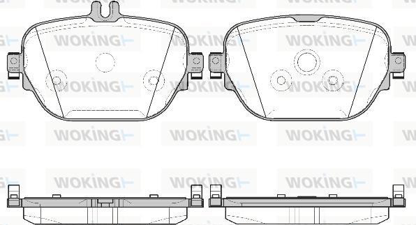 Woking P16253.08 - Kit pastiglie freno, Freno a disco autozon.pro