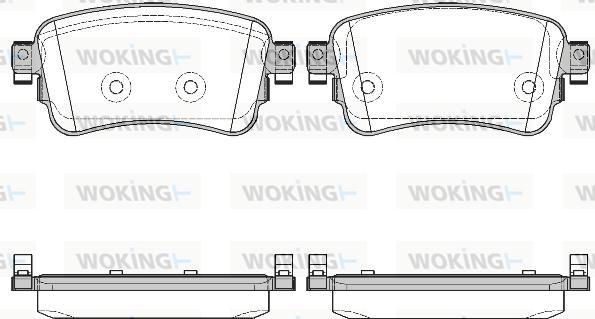 Woking P16203.00 - Kit pastiglie freno, Freno a disco autozon.pro