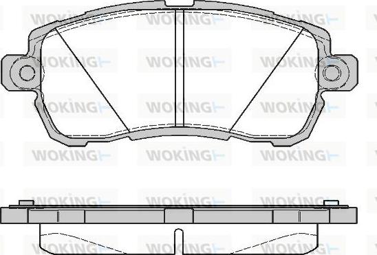 Woking P16283.00 - Kit pastiglie freno, Freno a disco autozon.pro