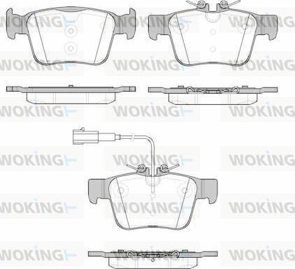 Woking P16223.01 - Kit pastiglie freno, Freno a disco autozon.pro