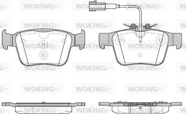 Woking P16223.02 - Kit pastiglie freno, Freno a disco autozon.pro