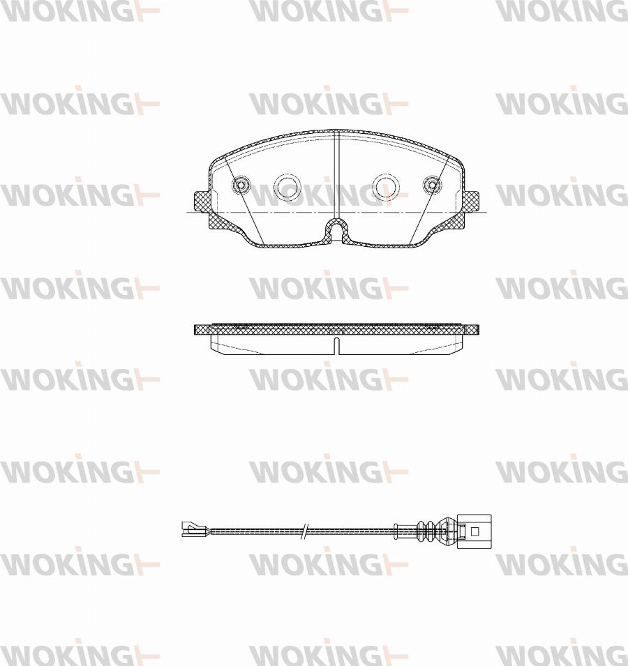 Woking P16703.01 - Kit pastiglie freno, Freno a disco autozon.pro