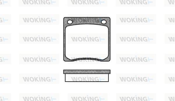 Woking P1673.00 - Kit pastiglie freno, Freno a disco autozon.pro