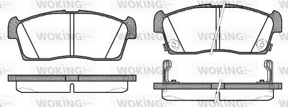 Woking P10993.02 - Kit pastiglie freno, Freno a disco autozon.pro