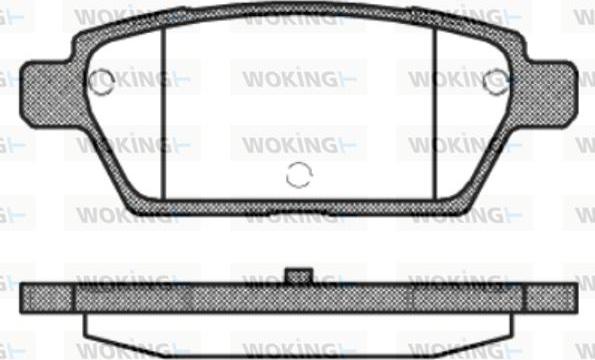 Woking P10953.10 - Kit pastiglie freno, Freno a disco autozon.pro