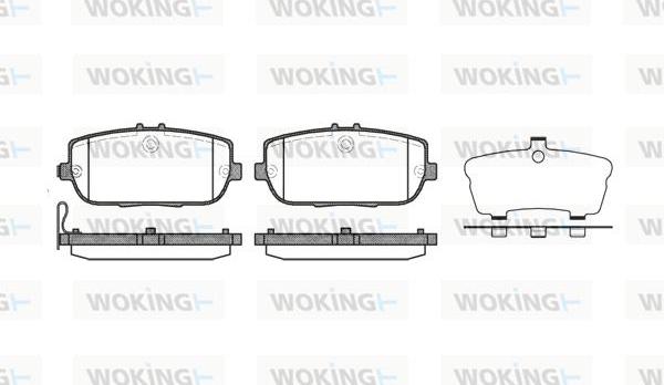 Woking P10903.01 - Kit pastiglie freno, Freno a disco autozon.pro