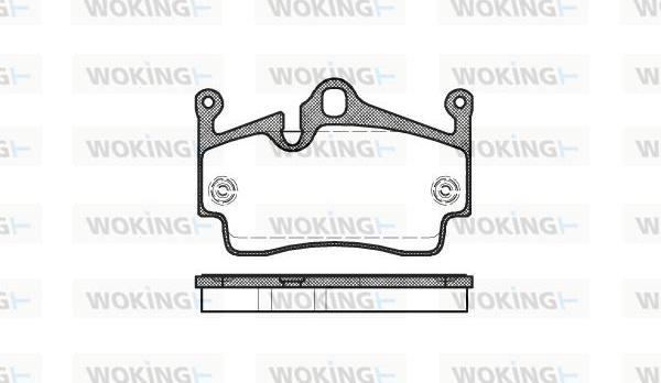 Woking P10913.00 - Kit pastiglie freno, Freno a disco autozon.pro