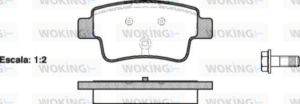 Woking P10983.00 - Kit pastiglie freno, Freno a disco autozon.pro