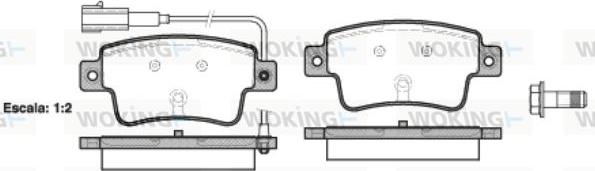 Woking P10983.02 - Kit pastiglie freno, Freno a disco autozon.pro