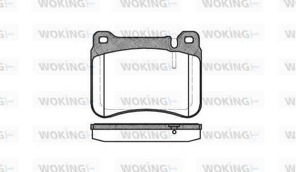 Woking P10933.00 - Kit pastiglie freno, Freno a disco autozon.pro