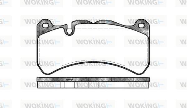 Woking P10923.00 - Kit pastiglie freno, Freno a disco autozon.pro