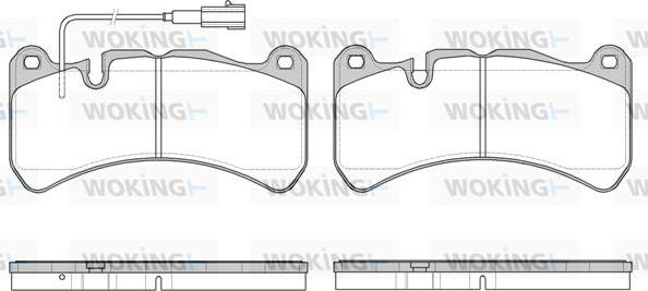 Woking P10923.11 - Kit pastiglie freno, Freno a disco autozon.pro