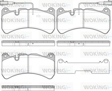 Woking P10923.24 - Kit pastiglie freno, Freno a disco autozon.pro