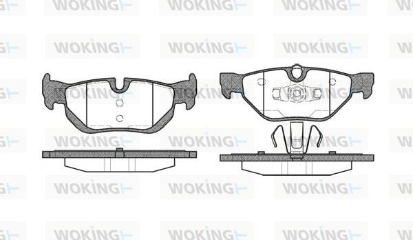 Woking P10453.00 - Kit pastiglie freno, Freno a disco autozon.pro