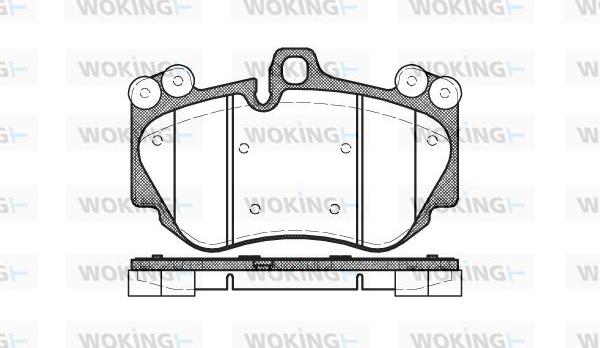 Woking P10403.00 - Kit pastiglie freno, Freno a disco autozon.pro